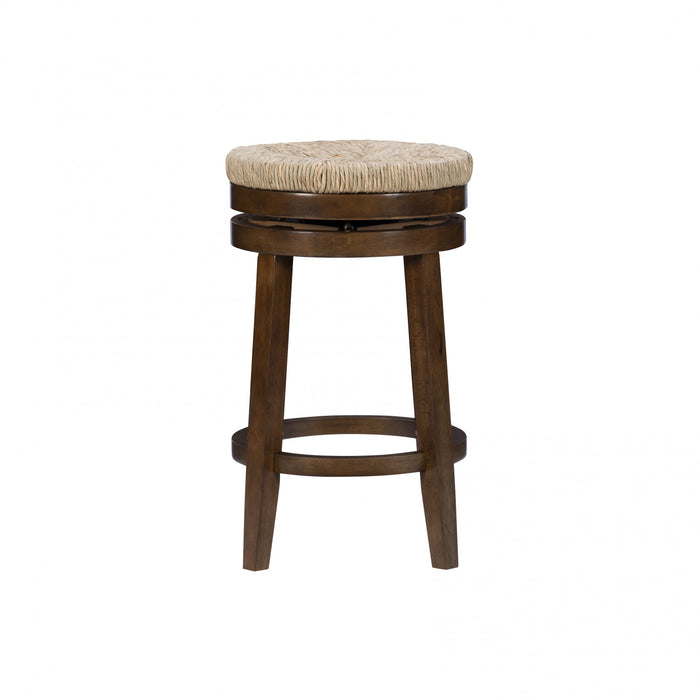Tabouret Morgan de hauteur comptoir - noyer