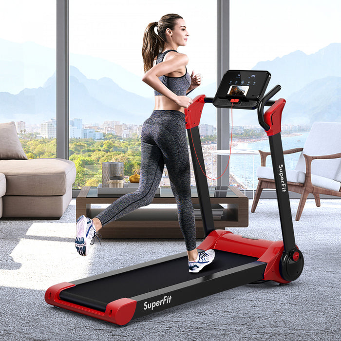 Tapis De Course Pliable 2,25cv Superfit Avec Haut-parleur Bluetooth