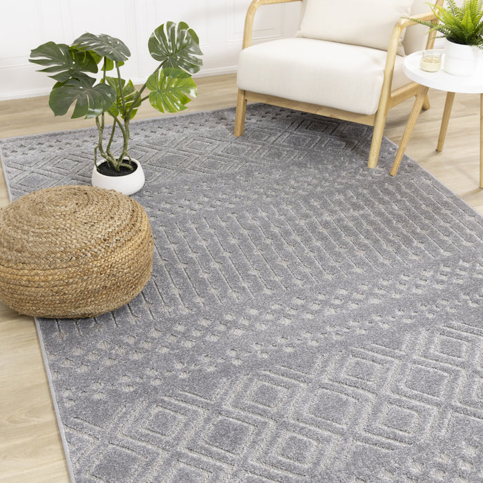Carpette Oslo texturée moderne - 5 pi 3 po x 7 pi 7 po