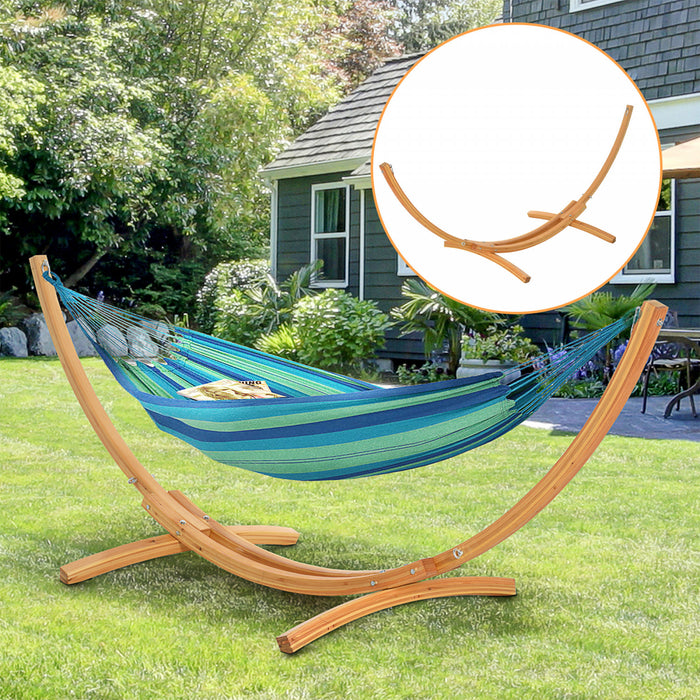 Outsunny 11' Support De Hamac En Bois Accessoires De Camp De Pique-nique De Jardin Universels, 484 Lb