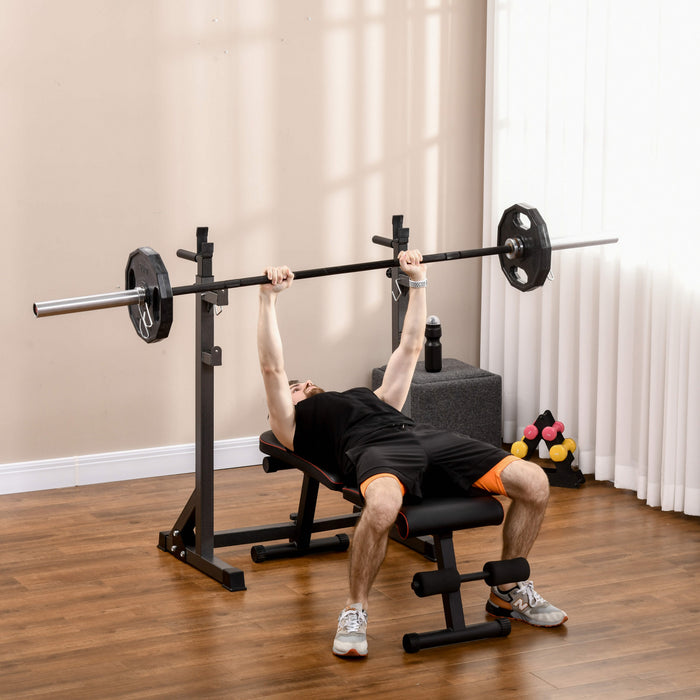 Soozier Support Reglable Pour Squats Et Developpe Couche, Noir