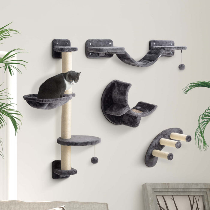 Etagere Murale Pour Chat, Plateformes De Saut Avec Griffoir