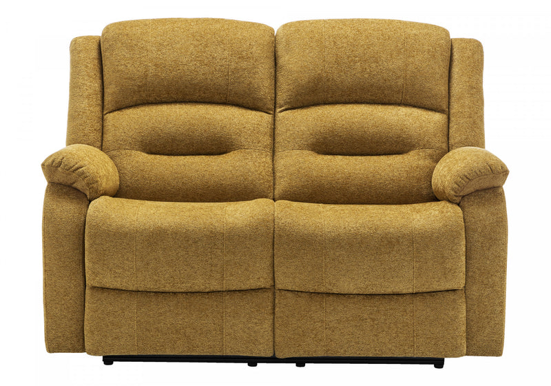Petit Causeuse Rembourre 2 Places Inclinable Electrique, 50\"L, Port Usb Inclus,Tissu Dore