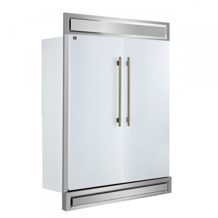 Refrigerateur/congelateur convertible Maderno de 60 po, blanc, 27,2 pi³ – FFFFD1722-60MG-WHT