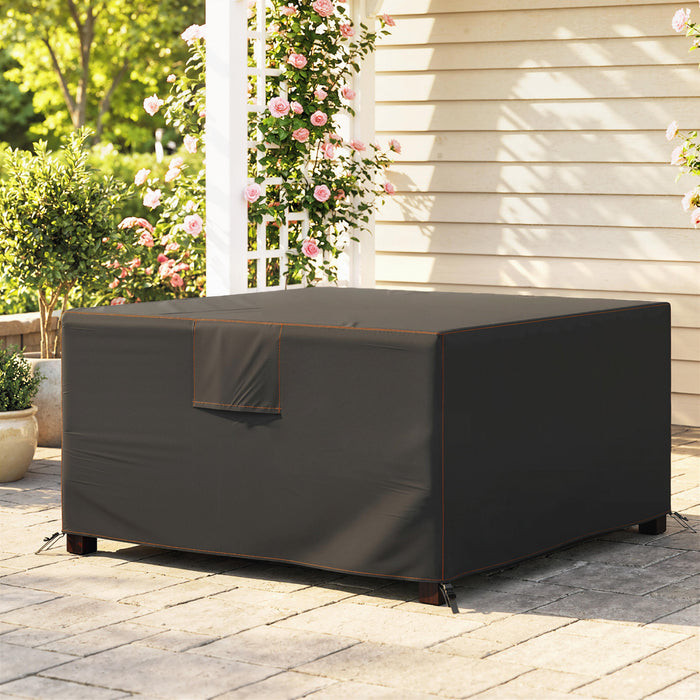 Housse impermeable pour mobilier de patio Outsunny, 140 x 140 x 71,5 cm, Noir