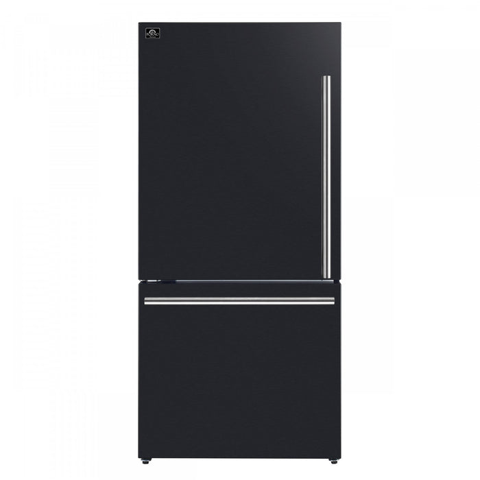 Refrigerateur Milano Espresso de 31 po avec congelateur inferieur, noir, 17,2 pi³ – FFFFD1786-31BLK