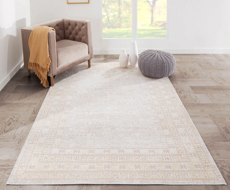 Tapis Traditionnel Valeria 9'3\" x 11'10\" en Gris