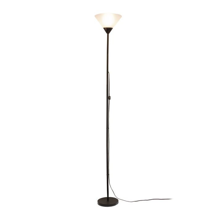 Klara Lampadaire torchiere a 1 lumiere, Onyx, 70 po H