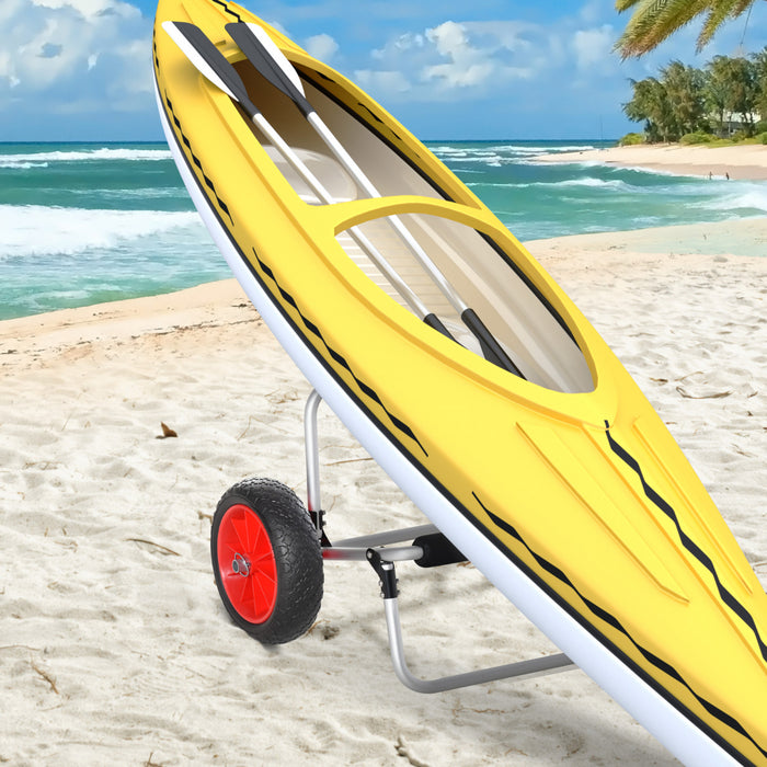 Chariot De Kayak Soozier 198lbs, Remorque De Transport De Porte-kayak Pliable, Argent