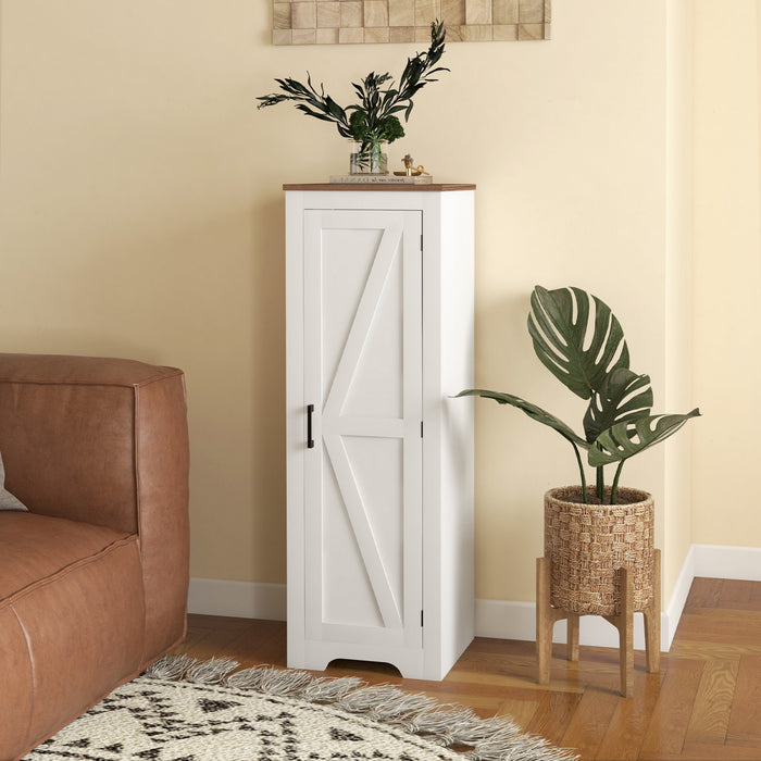HOMCOM Armoire de rangement de ferme avec etagere reglable pour le salon