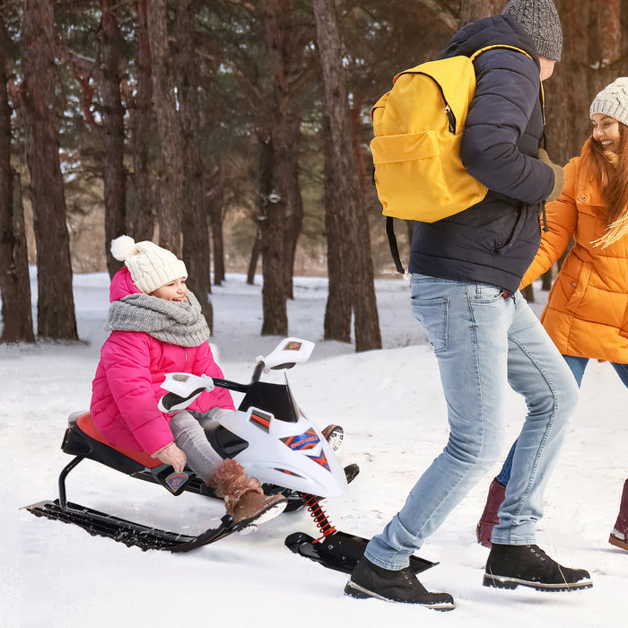 Soozier Motoneige Exterieur Hiver Ski Doo Neige Course Luge De Pointe Amusement Enfant