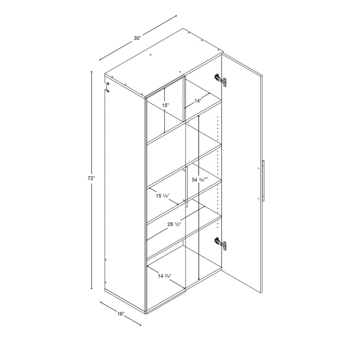 Hangups Armoire De Rangement De Garage 30 Pouces – Noir