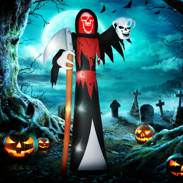 Outsunny Faucheuse Gonflable Halloween 12 Pi, Decoration Exterieure