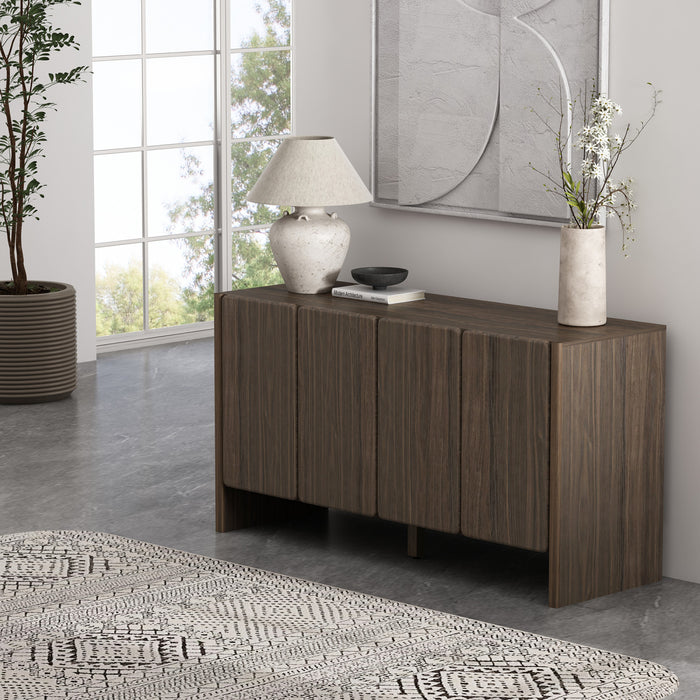 Buffet moderne Linda 60\" en noyer brun