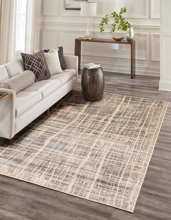 Carpette Lattice grise - 5 pi 0 po x 8 pi 0 po  