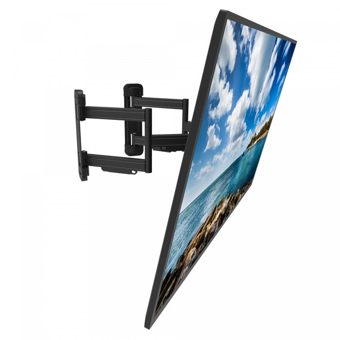 Support mural d'angle articule Kanto PDC650 pour televiseurs de 37\" a 70\" (94 a 178 cm), compatible avec les angles interieurs et exterieurs, noir