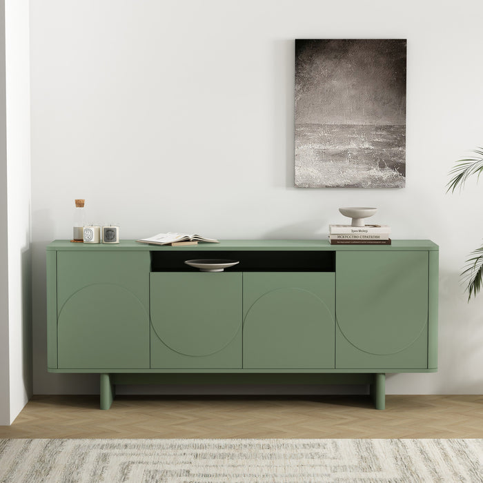 Buffet moderne Ella 180 cm en vert sauge