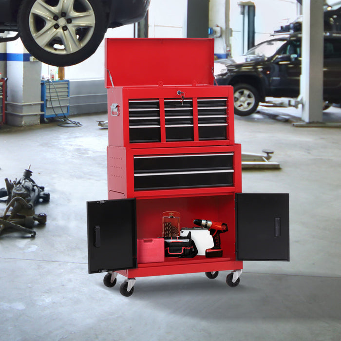 Homcom Coffre A Outils Amovible A 6 Tiroirs Avec Roulettes
