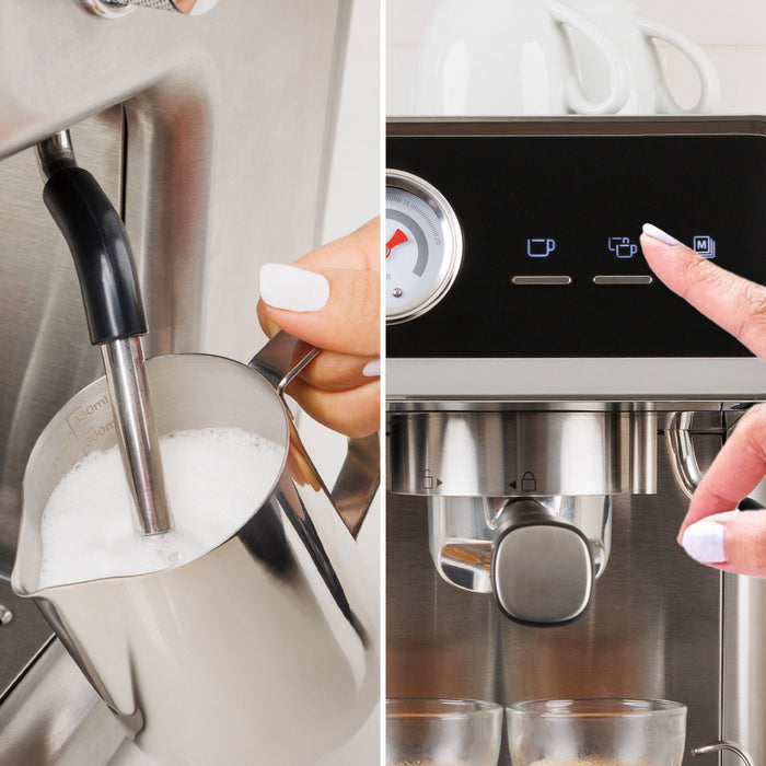 Machine a espresso a tassement automatique Kenmore Elite avec moulin et mousseur