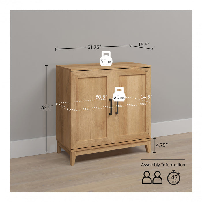 Modulr Armoire D’appoint A 1 Tablette Reglable – Chene Naturel