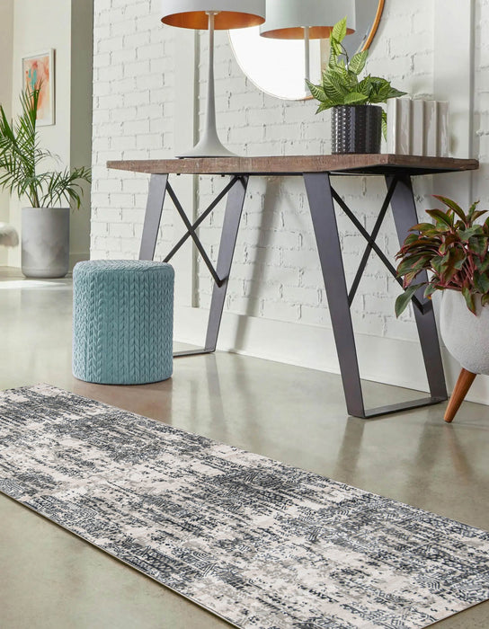 Tapis Traditionnel Claudia 2'2\" x 7'7\" en Gris