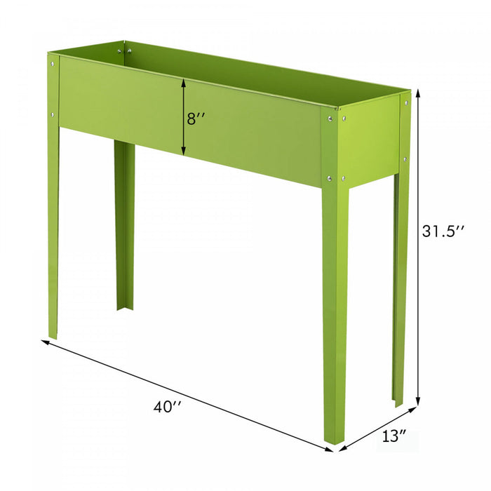 Costway 40 \"x12\" Stand De Plante De Jardin Eleve En Plein Air Souleve Haut Lit De Fleurs