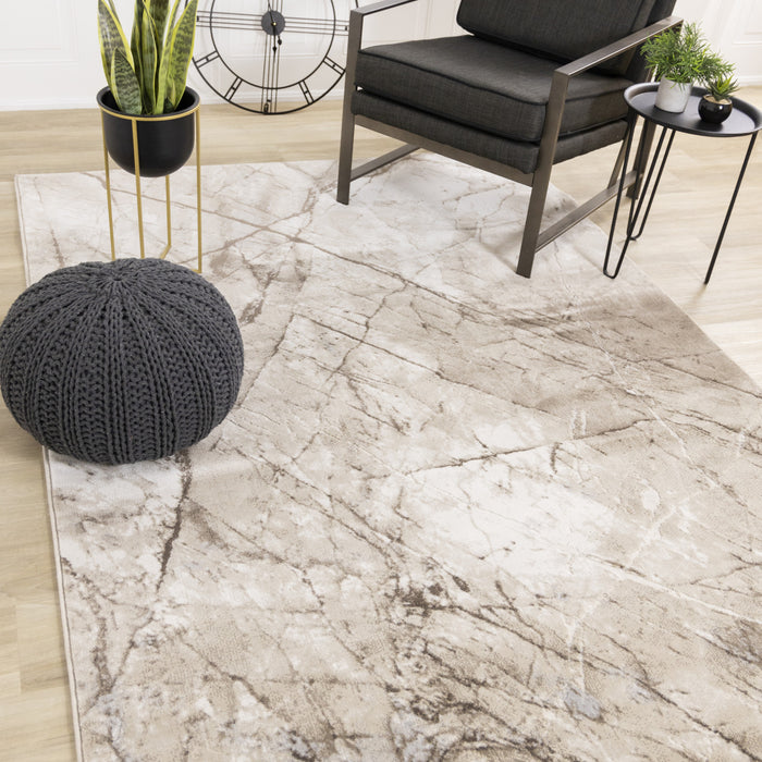 Carpette London d’aspect vieilli pour l’intérieur - 5 pi 3 po x 7 pi 7 po