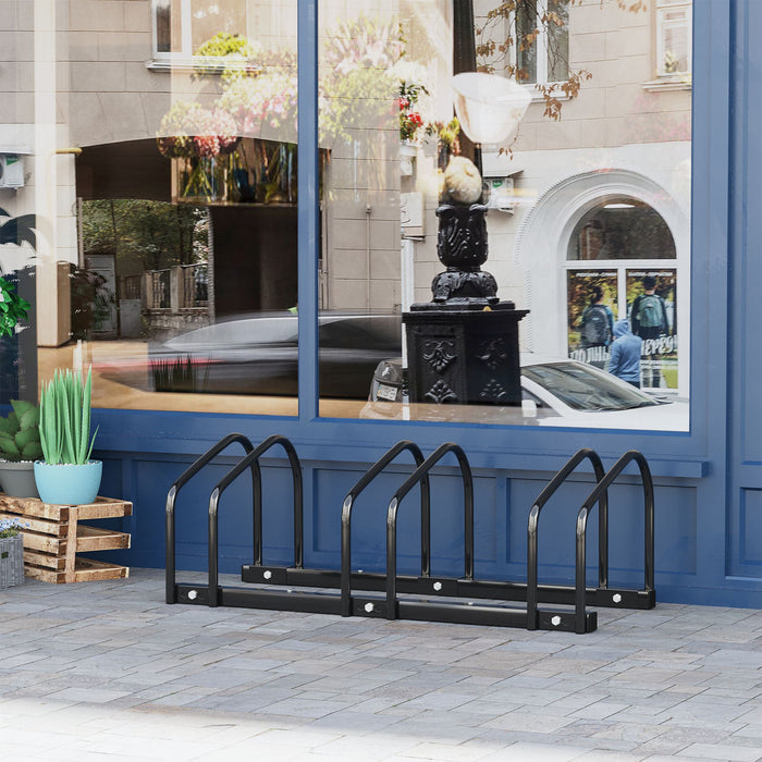 Soozier Support De Rangement Pour 3 Velos, Noir