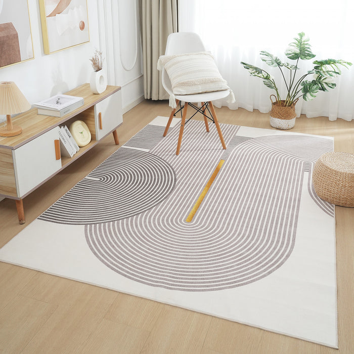 Aqua Pista Tapis Lavable Et Antiderapant A Poils Ras 5'x7'