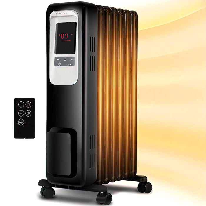 Radiateur numérique à l’huile Ecohouzng avec télécommande - TBECH3300152H