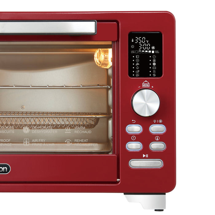 Salton four grille pain numerique avec friture a air NuRetro - cerise cosmique