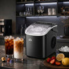 HOMCOM Portable Ice Maker Countertop, Ice Maker Machine, Black