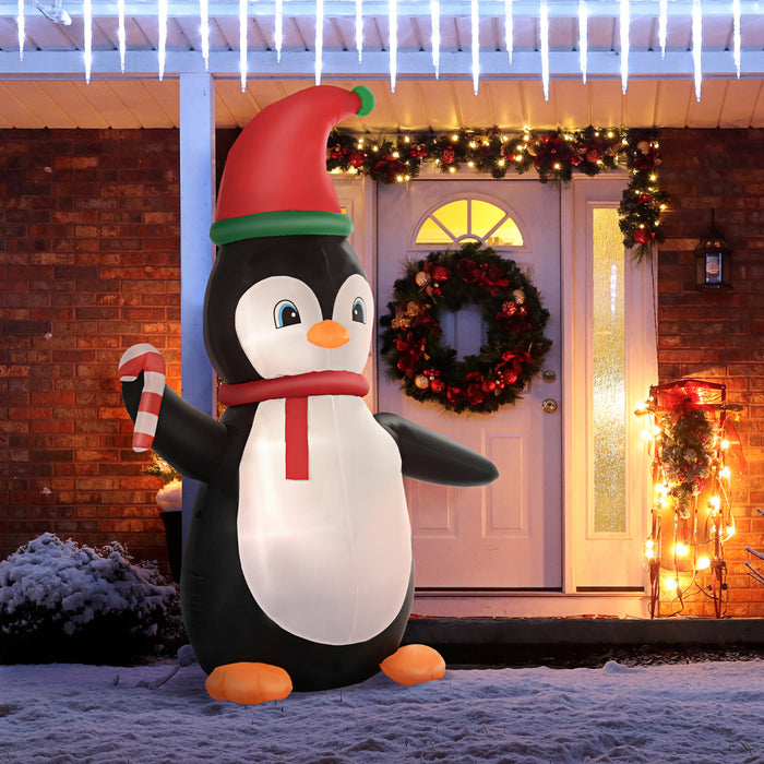 Homcom Pingouin Gonflable De Noel