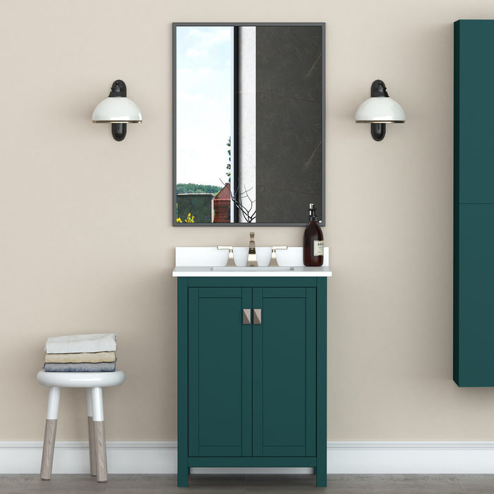 Miroir Border de 32 po noir
