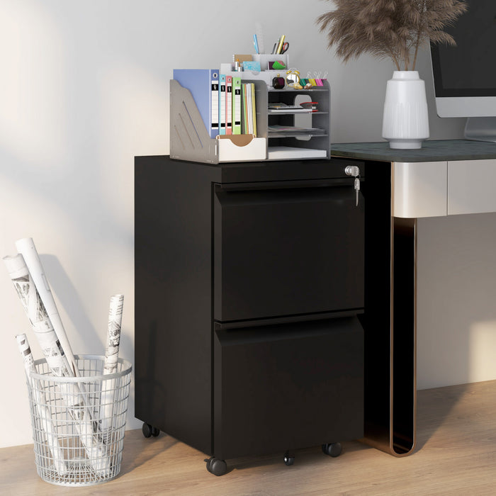 Vinsetto Classeur Vertical A 2 Tiroirs Pour Lettre A4 Format Legal