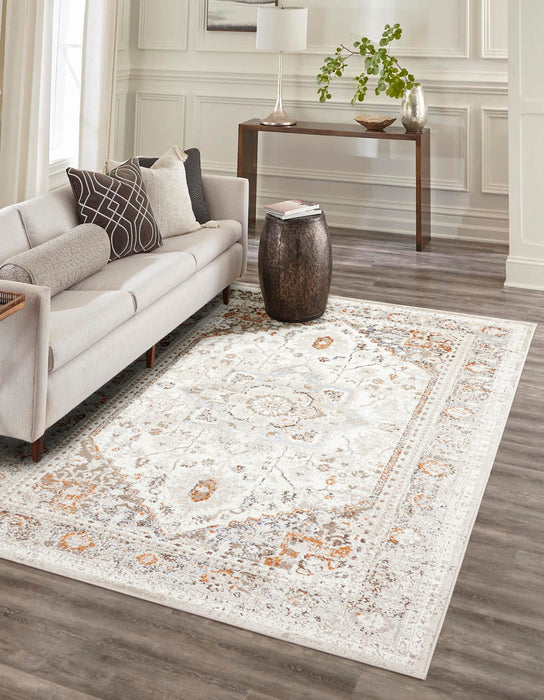 Tapis Traditionnel Paradox 5'0\" x 8'0\" en Ivoire