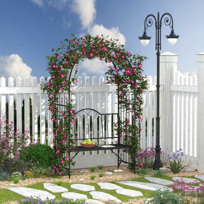 Banc Treillis De Jardin Outsunny 43\"