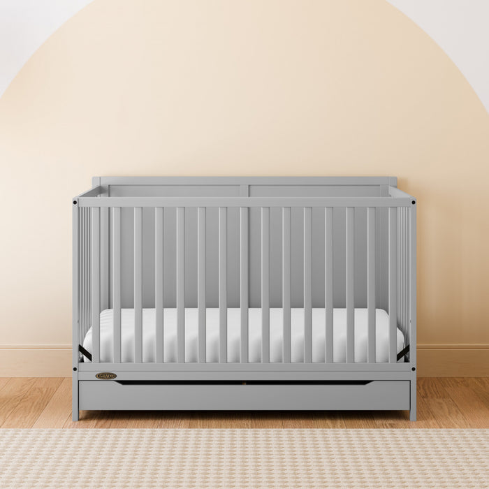 Graco Melrose Lit de bebe convertible 5-en-1 avec tiroir - Gris galet