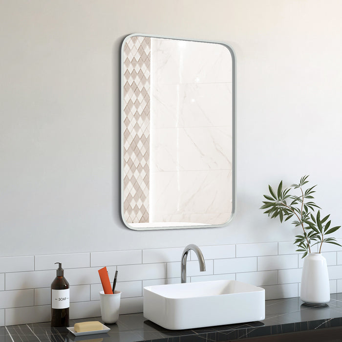 Miroir Jaxa de 36 po argenté