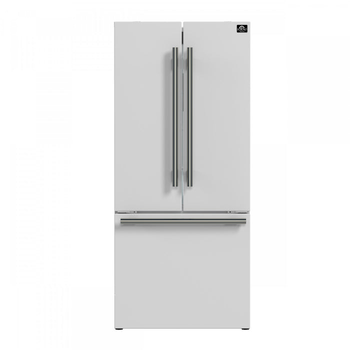 Refrigerateur Espresso Gallipoli de 30 po a portes francaises, blanc, 17,5 pi³ – FFFFD1974-31WHT