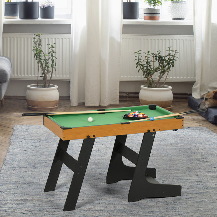 Soozier Mini table de billard pliante de 38po avec queues