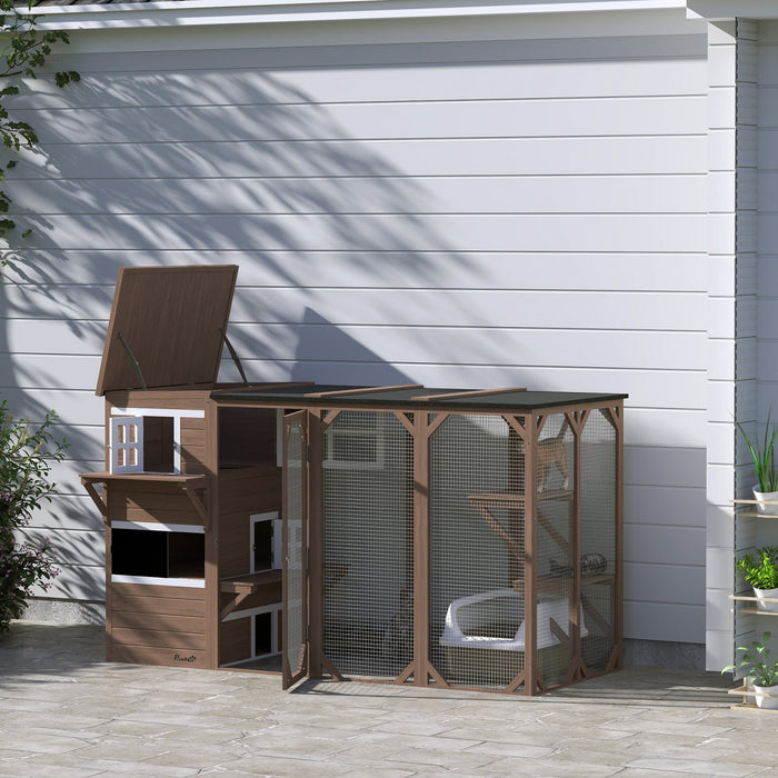 Cage A Chat, Maison Pour Chat En Bois, Plateformes De Saut