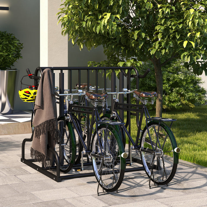 Soozier Support A Velos Double Face Avec Capacite De 4 Velos