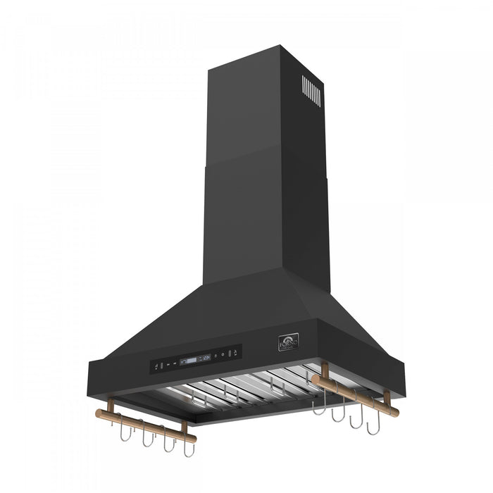 Hotte de cuisiniere murale Venezia de 30 po, noir-FRHWM5503-30BLK