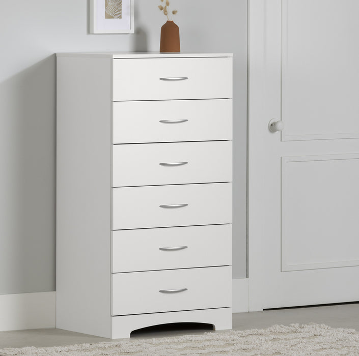 Step One Commode 6 Tiroirs - Blanc Solide