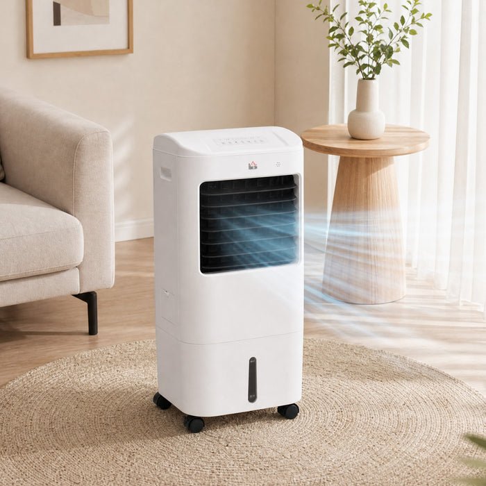 HOMCOM Refroidisseur d'air par evaporation, ventilateur de refroidissement