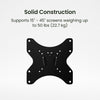 KANTO LF100 TV Flush Mount Black - Small TV Up To 40" Tv Mount | Support TV Kanto Noir