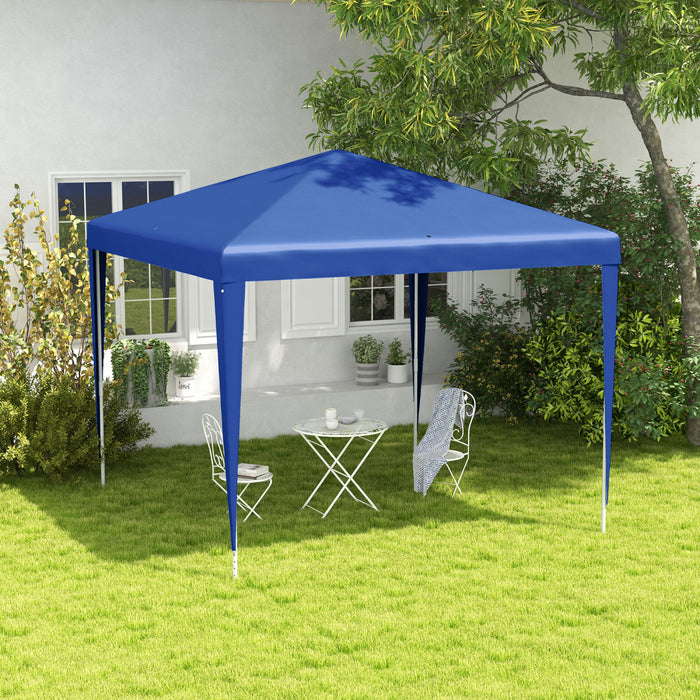 Outsunny Tonnelle De Tente De Fete Portable 9' X 9' Avec Pieds, Bleu