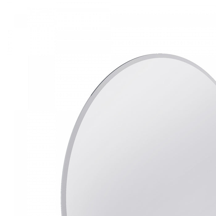 Lathe Miroir Rond Sans Cadre de 18 Pouces Chrome