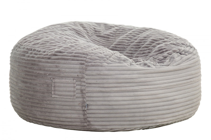 Fauteuil poire Kade de Sealy en velours côtelé avec mousse à haute densité - gris